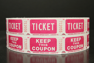 Pink Easy Read Raffle Tickets Raffles, tickets, rolls, 50/50